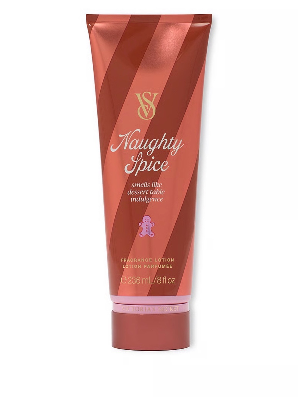 Victoria's Secret Naughty Spice Body Lotion - Copper with Pink Accents
